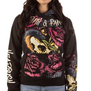FAITH AND PAIN  by Rough Ride Co. HOODY